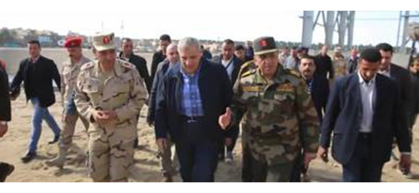 The visit of Major General\ Kamel Al-Wazir and Eng\ Ibrahim Mahlab to the project land