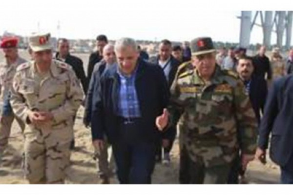 The visit of Major General\ Kamel Al-Wazir and Eng\ Ibrahim Mahlab to the project land